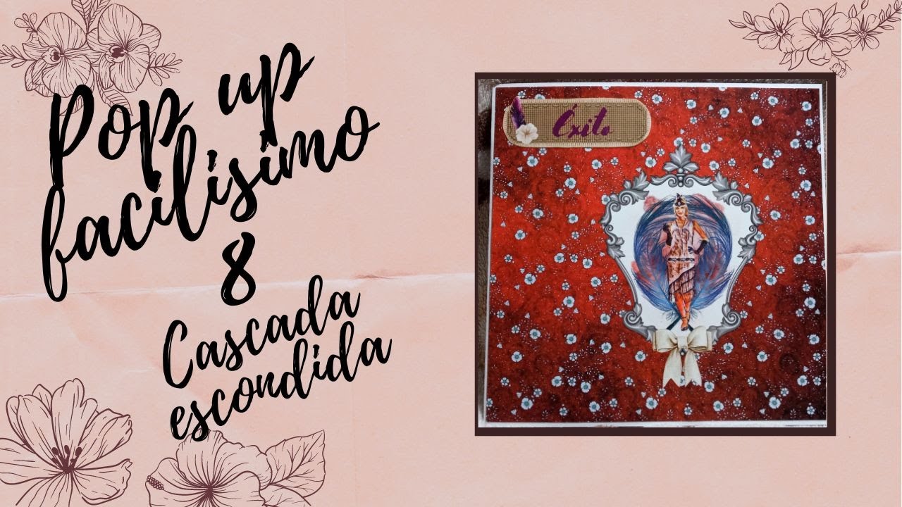 Pop up  Nº 8 Cascada escondida #maloruscrap #scrapbooking #popup
