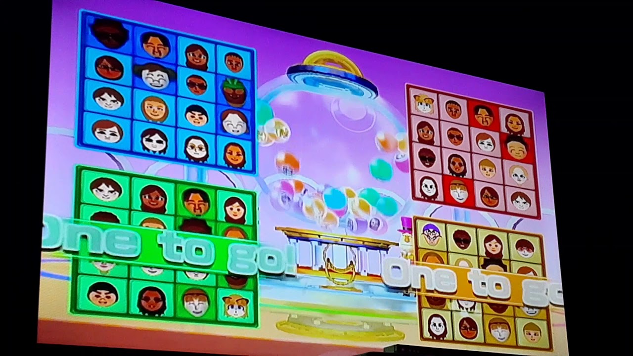 Wii Party - Bingo - Mario Vs Jeff Vs Asami Vs Emma