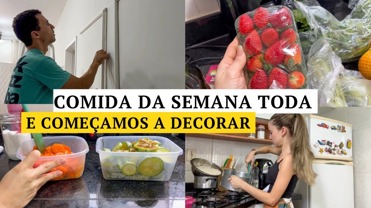 VLOG: transformamos o corredor e fazendo comida saudavel p/ semana toda ✨