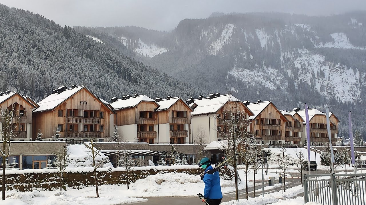 Австрия в феврале. #Бад_Ишль. Недорогое кафе. #Термы. #Gosau - горнолыжная база (недорогая)