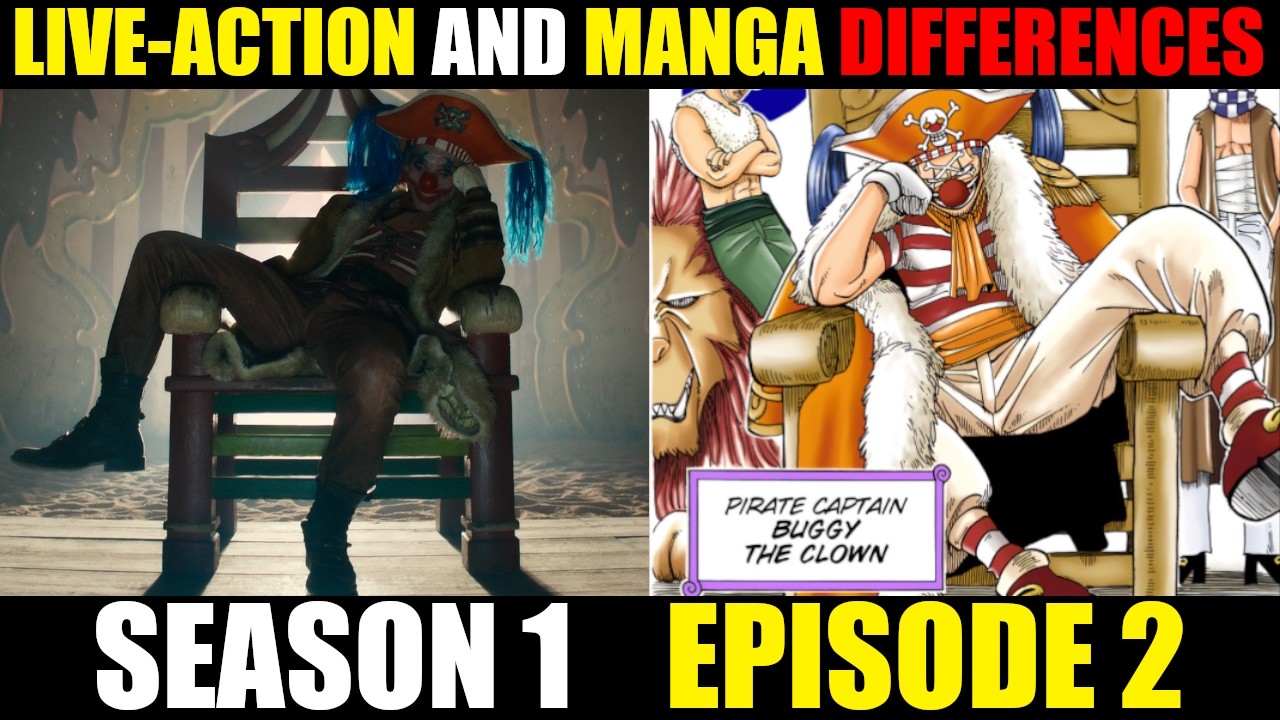 Every Difference of The ONE PIECE LIVE ACTION And The MANGA - Season 1 Episode 2