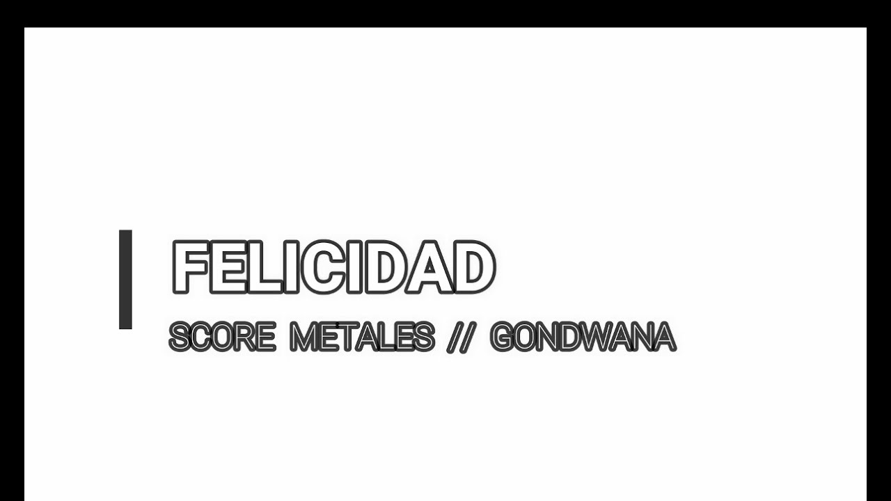 FELICIDAD // GONDWANA // PARTITURA METALES TROMPETA, TROMBON, SAX ALTO Y TENOR
