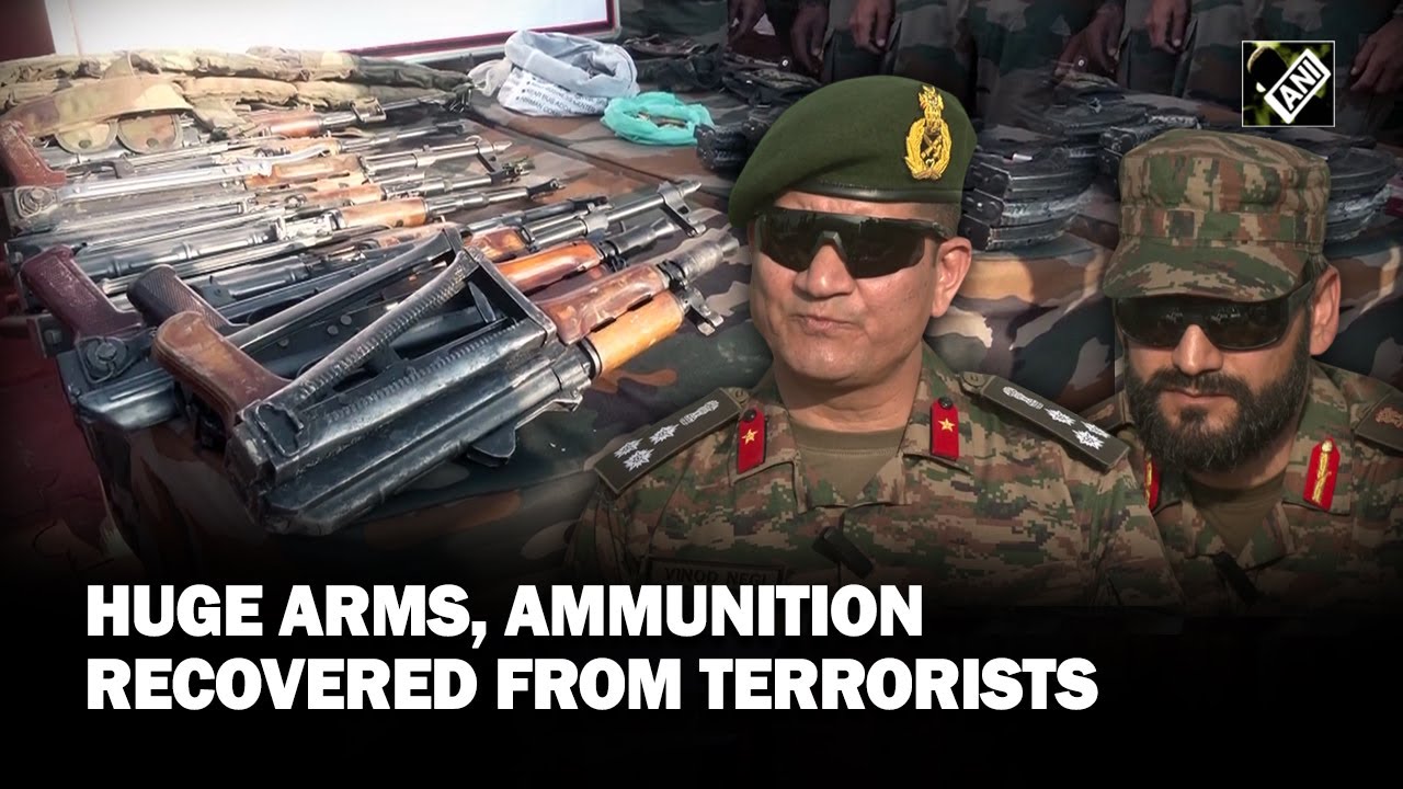 “AK series rifles, 55 packets of narcotics…” Indian Army recovers arms, ammunition from terrorists