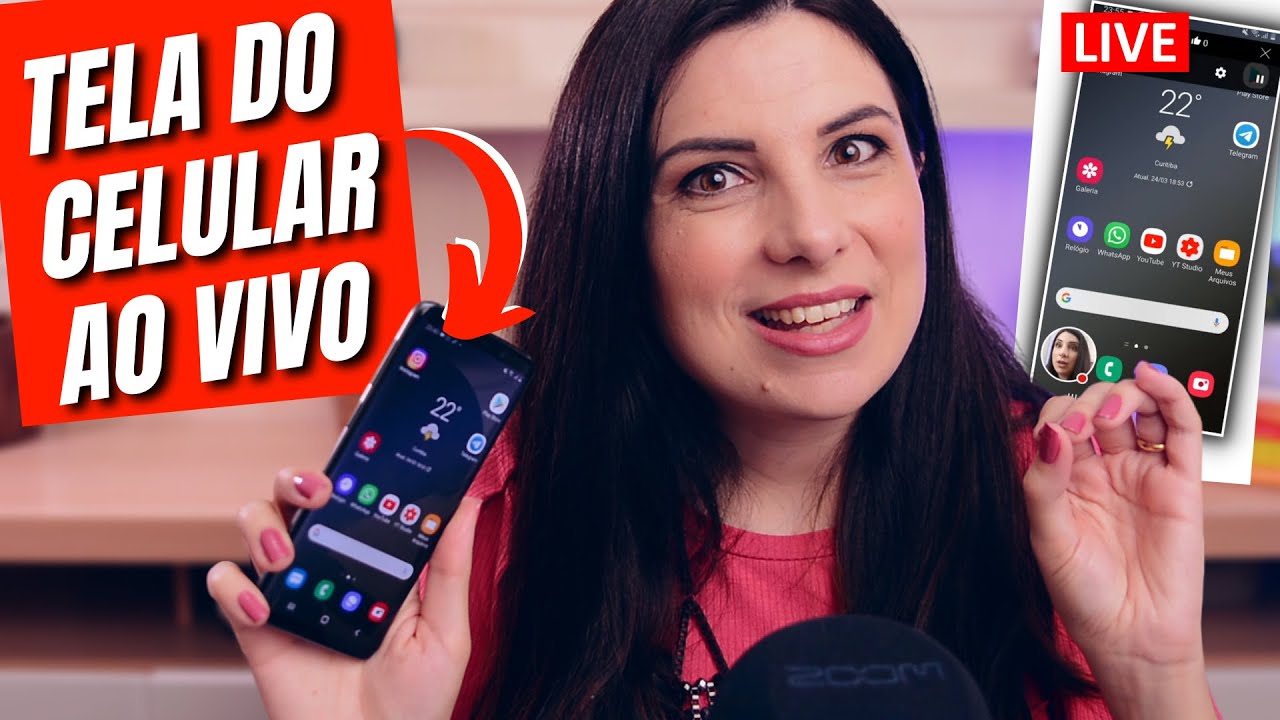 Como fazer LIVE mostrando somente a TELA DO CELULAR - Transmitir ao vivo a tela do Celular