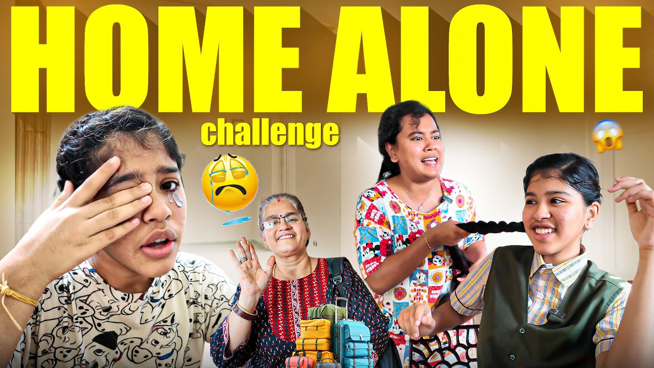 🔥Living *HOME ALONE* without Parents 😨|| Challenge Video😎 || Ammu Times ||