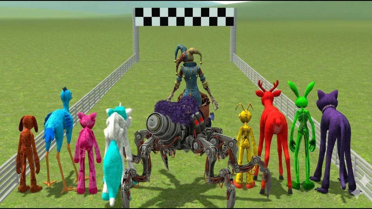 WHO WILL WIN THE COLORFUL CHAOS RUN? (The Jester vs The Beasts)