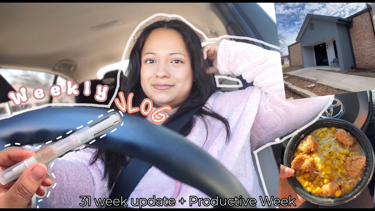 Weekly Diary Vlog | 31 Week Check Up, Press on Nails & Baby Sprinkle Excitement