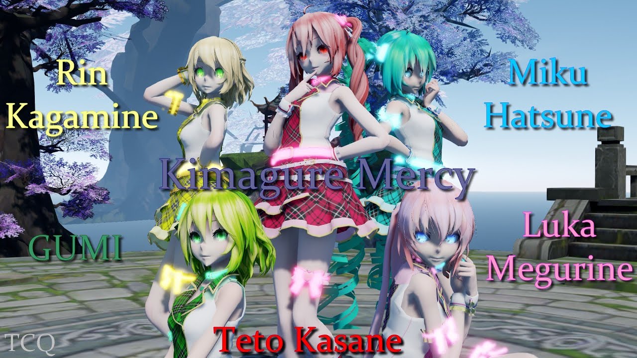 [MMD] Kimagure Mercy - Miku Hatsune, Luka Megurine, Teto Kasane, GUMI and Rin Kagamine