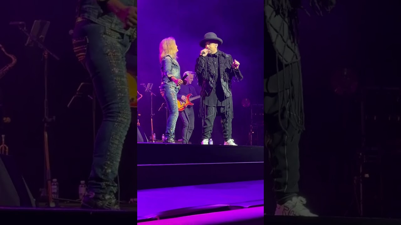 Suzi Quatro and Boy George, London Palladium.