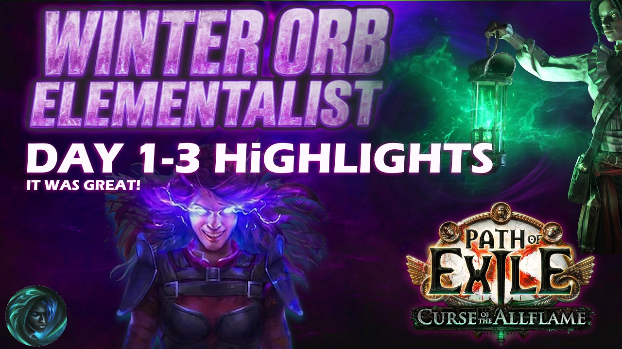Winter Orb Elementalist | One of the Smoothest Leaguestarts EVER!  [PoE 3.29]
