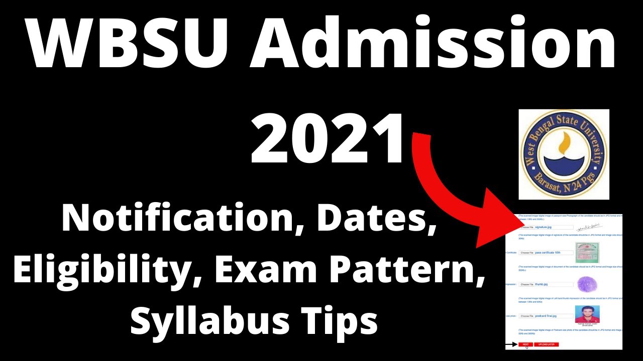 WBSU Admission 2021: Application Form ,Exam Pattern, Eligibility Criteria, Exam Syllabus