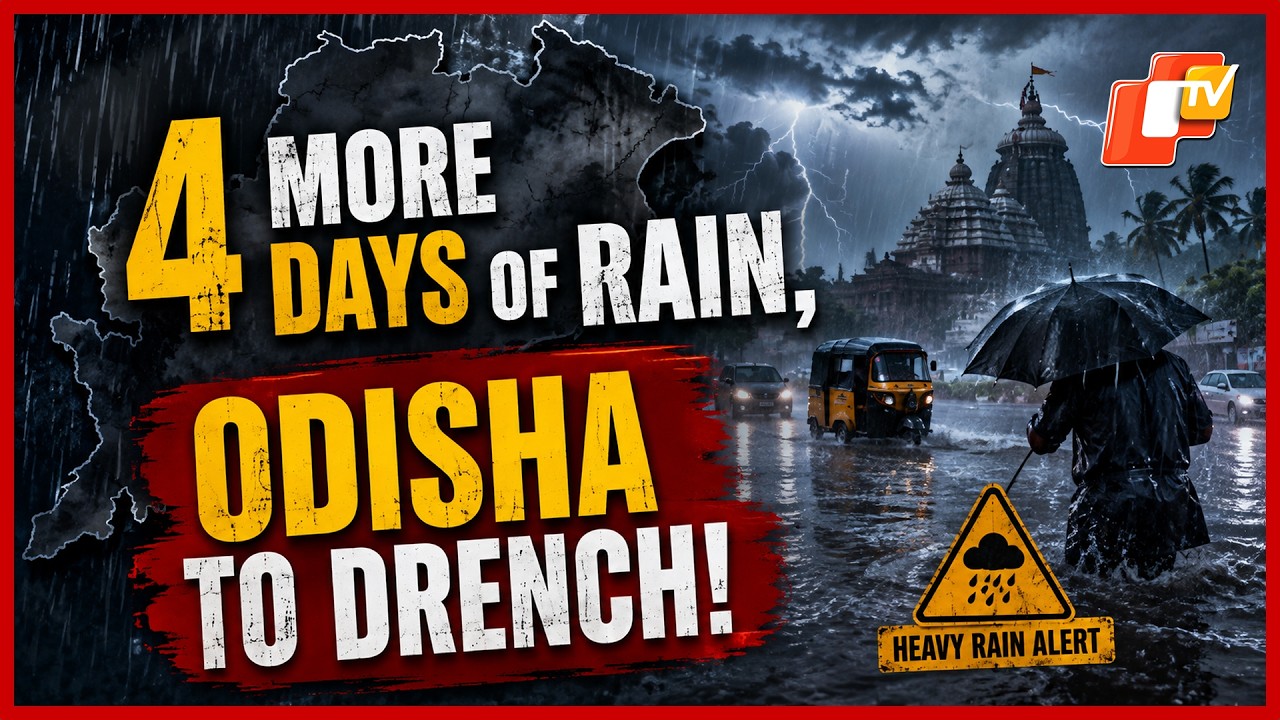 Heavy Rain Alert For Odisha: IMD Forecasts Four Days Of Widespread Showers