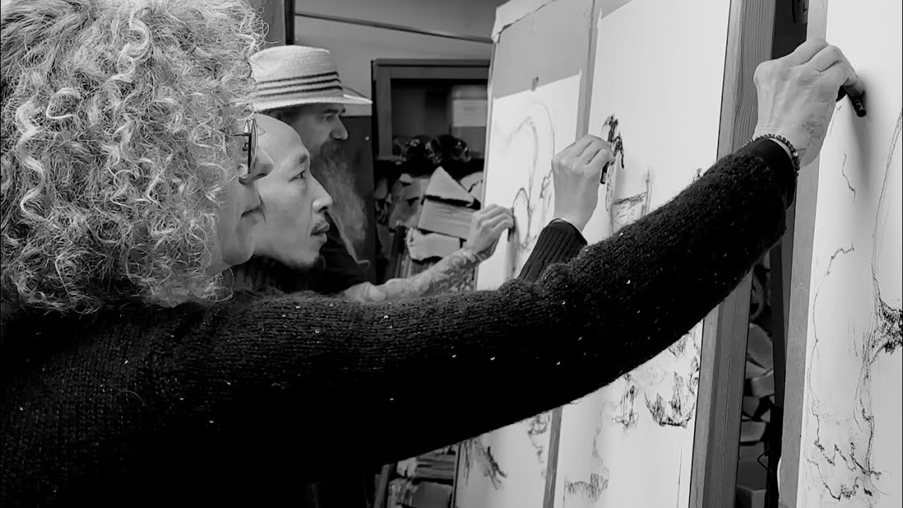 The ion 3 Gallery / Jazz Fusion / 1 hour rotating  sketches / Filip Leu, Titine Leu & Xiaodong Zhou
