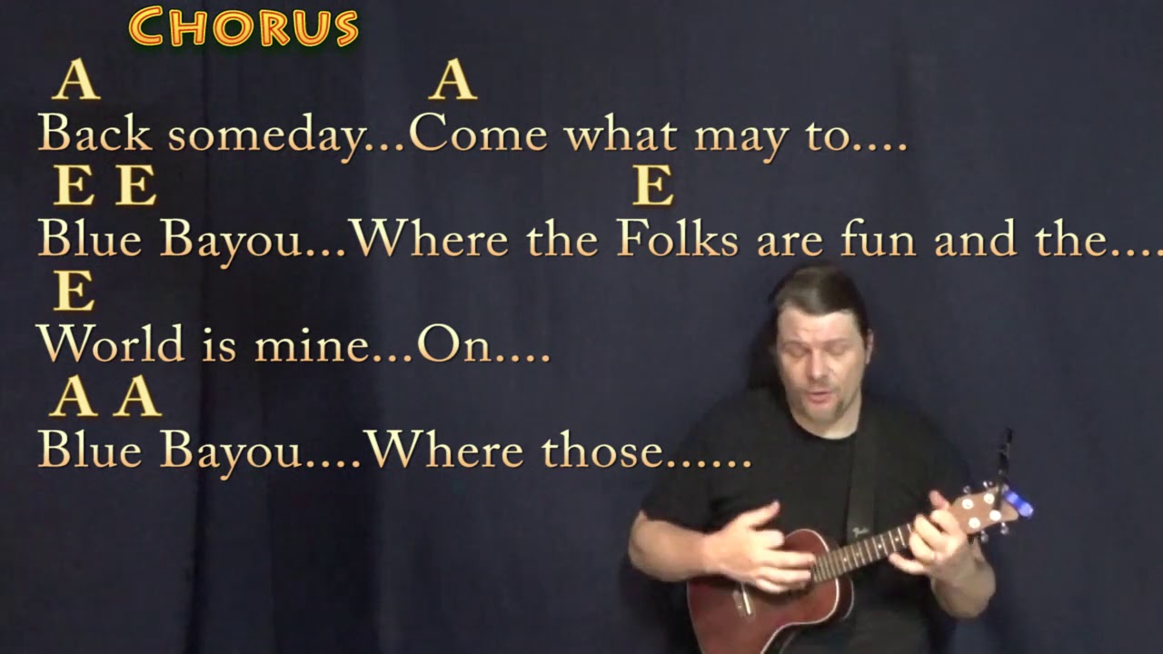 Blue Bayou (Linda Ronstadt) Ukulele Cover Lesson in A with Chords/Lyrics