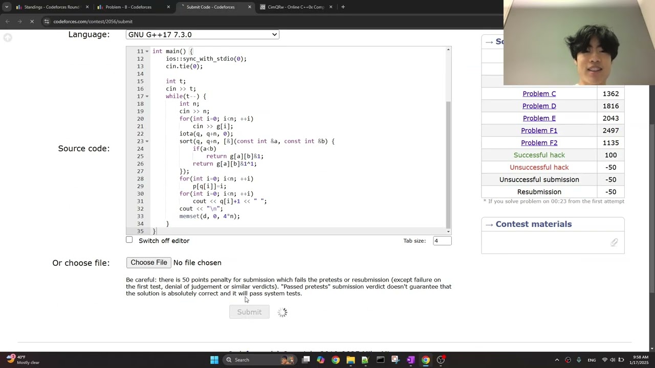 Codeforces round 997