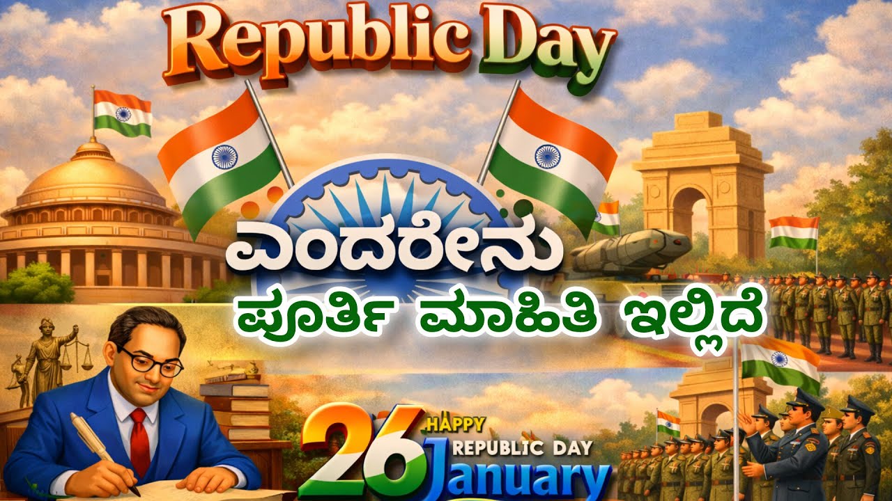 🇮🇳Republic Day ಎಂದರೇನು ಪೂರ್ತಿ ಮಾಹಿತಿ ಇಲ್ಲಿದೆ@hkmoralkannada #ಕಥೆ  #cartoon #moralstoriesforkids