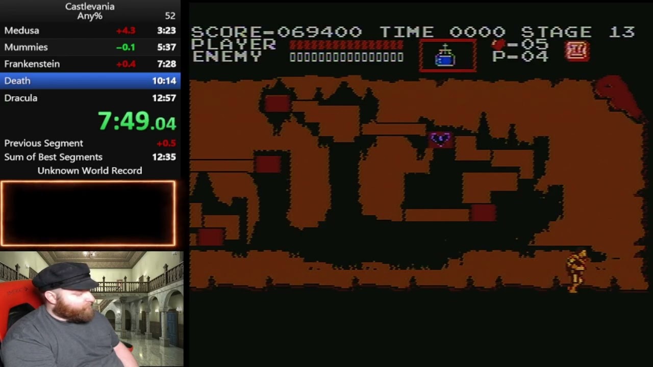 Castlevania NES Any% Speedrun in 12:29