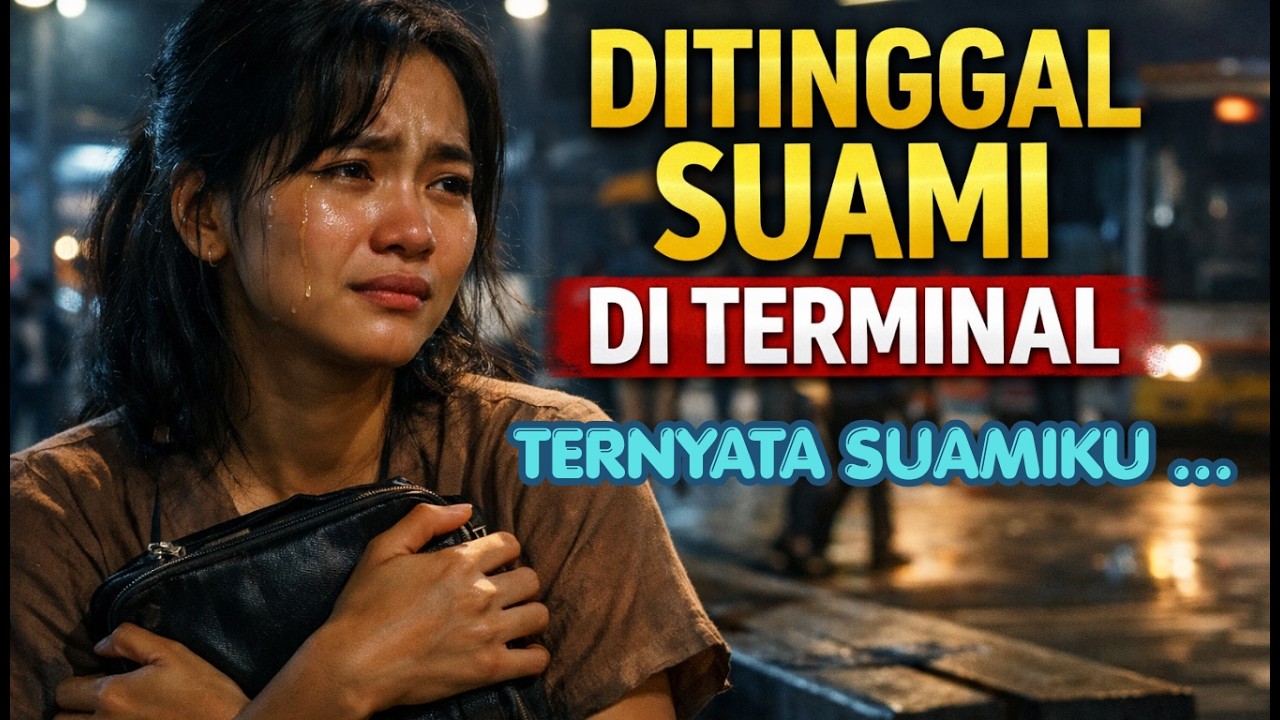 kisah nyata ! ditinggal kabur suami di terminal sendirian