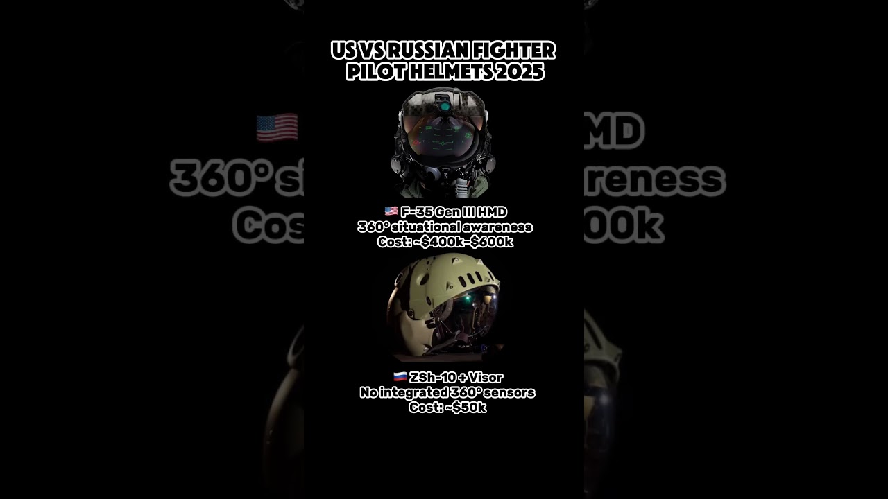 F-35 Helmet vs Russian ZSh-10 | Pilot Helmet Comparison 2025