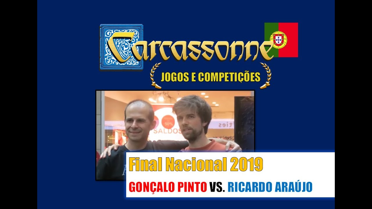 JOGO CARCASSONNE COMENTADO | FINAL CAMPEONATO NACIONAL 2019 - Gon&ccedil;alo Pinto vs. Ricardo Ara&uacute;jo