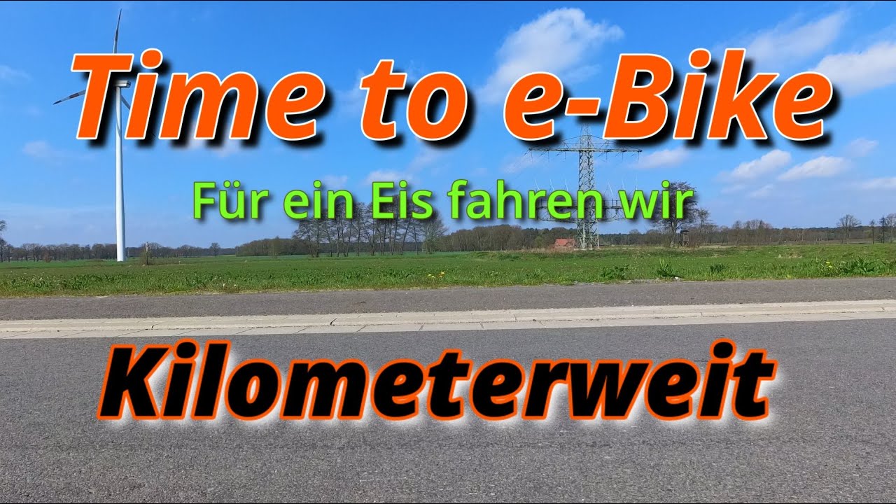 Tour mit e Bike nach Recke zum Eis essen