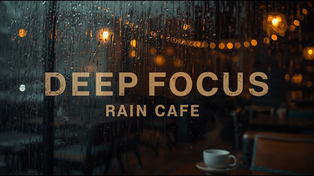 Deep Focus Rain Café ☕🌧️ | Immersive Lo-fi Ambience for Study & Work #lofi  #chill #relaxingmusic