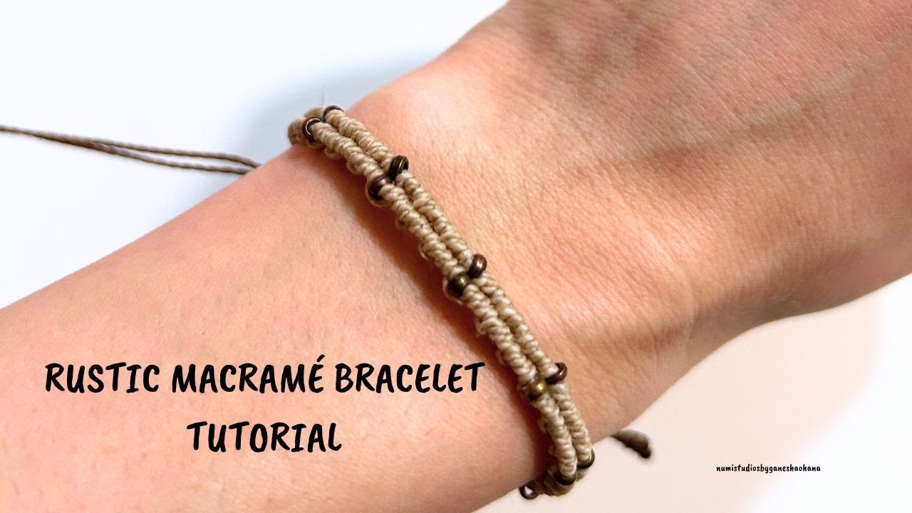 How to Make a Double Half Hitch Macrame Bracelet