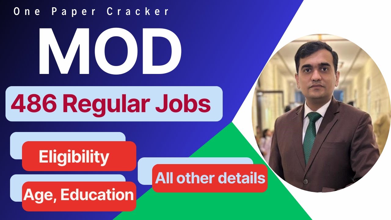 MOD 486 Jobs – Eligibility, Age Limit & Education (Don’t Miss This!) | #MOD #Jobs2026 #AD #SI