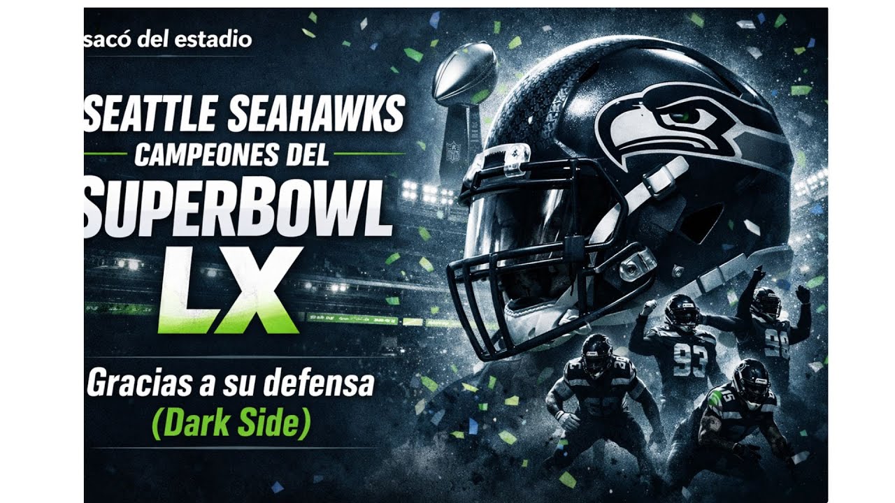 Seattle Seahawks Campeones del SuperBowl LX por su sólida defensa DARK SIDE