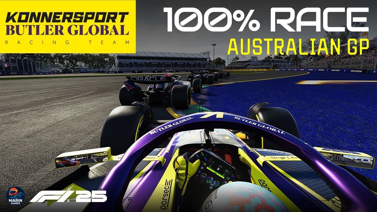 Debut Down Under – F1 25 Full Race | Konnersport Career Begins in Australia 🇦🇺 – Ep.1
