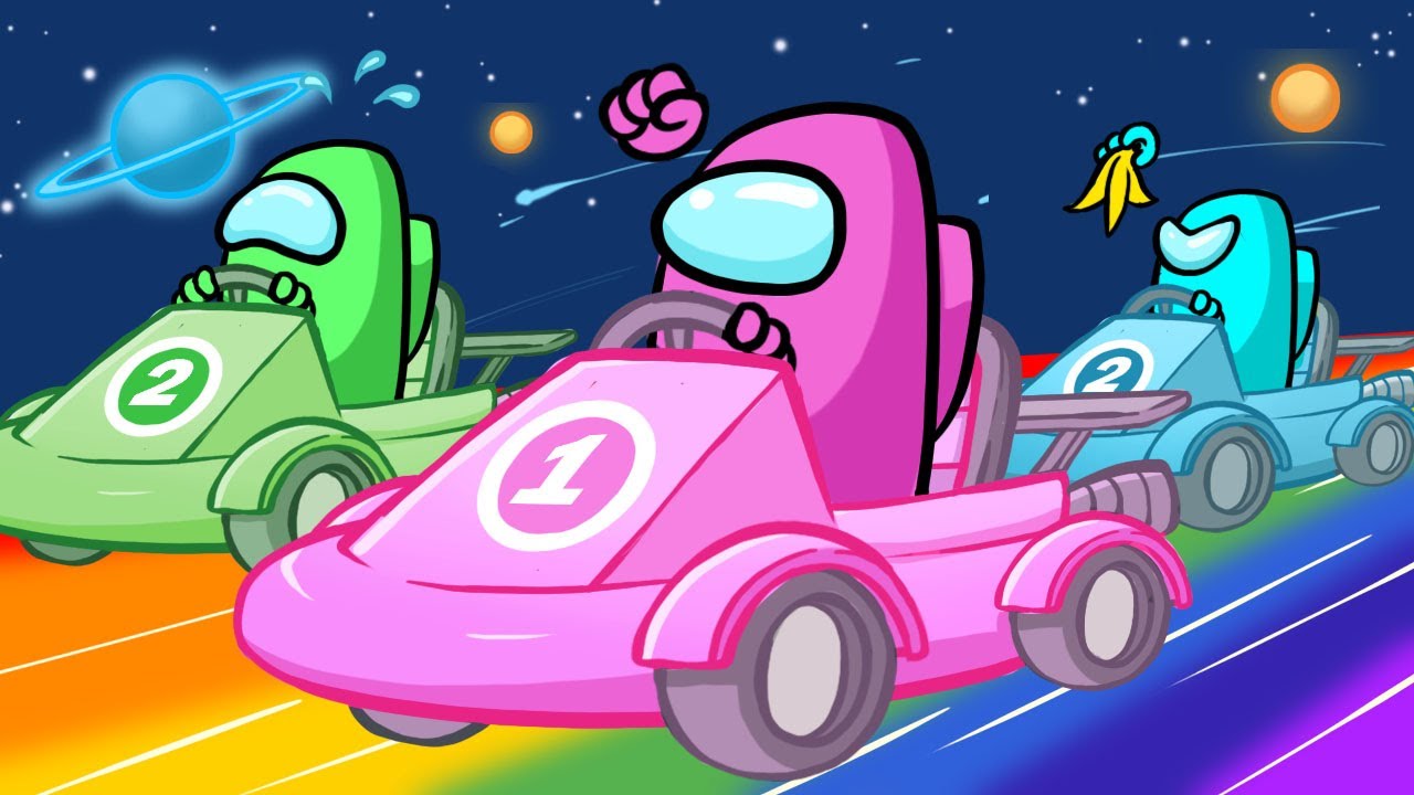 Among Us But It’s Mario Kart