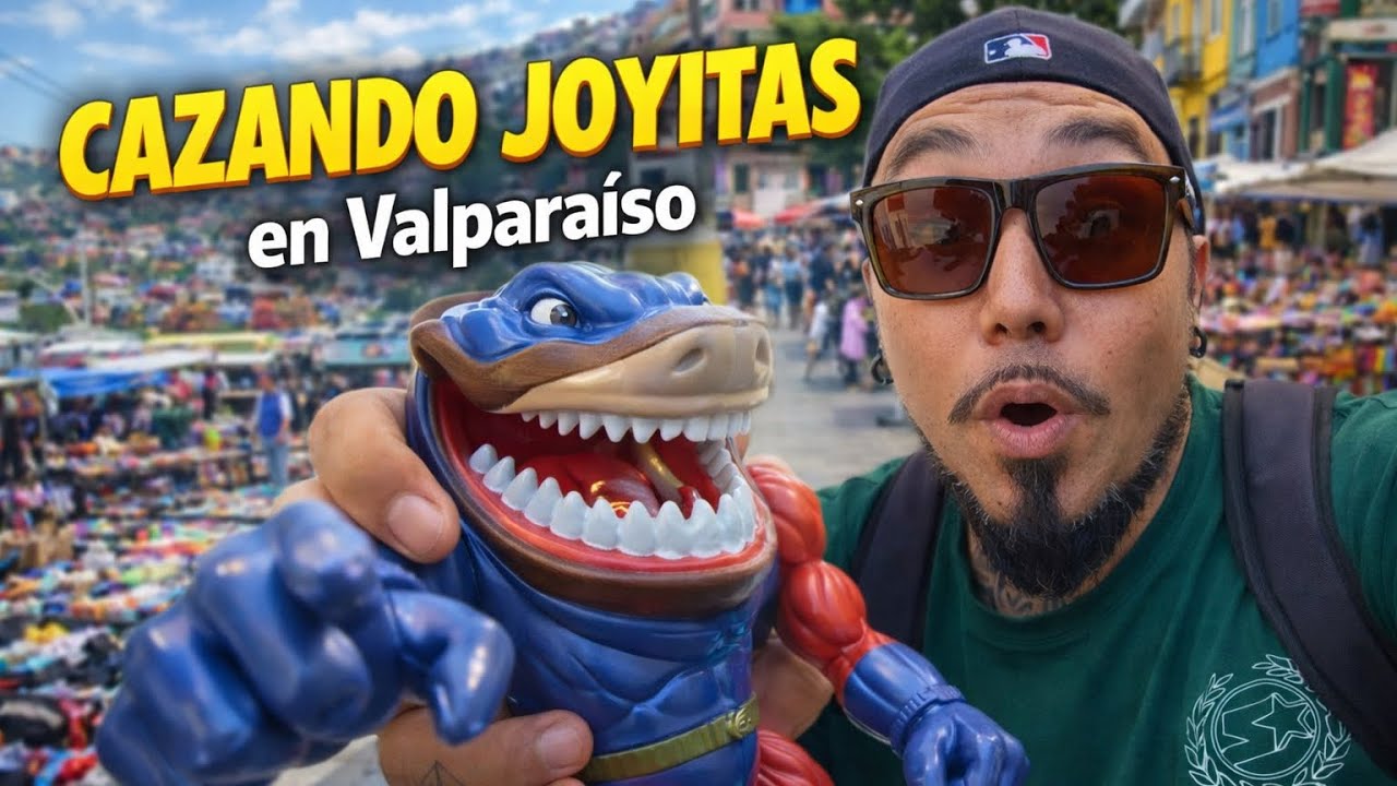 CAZANDO JOYITAS en la FERIA de VALPARAÍSO 😱 Encontré NINTENDO, PLAY 1 y STREET SHARKS