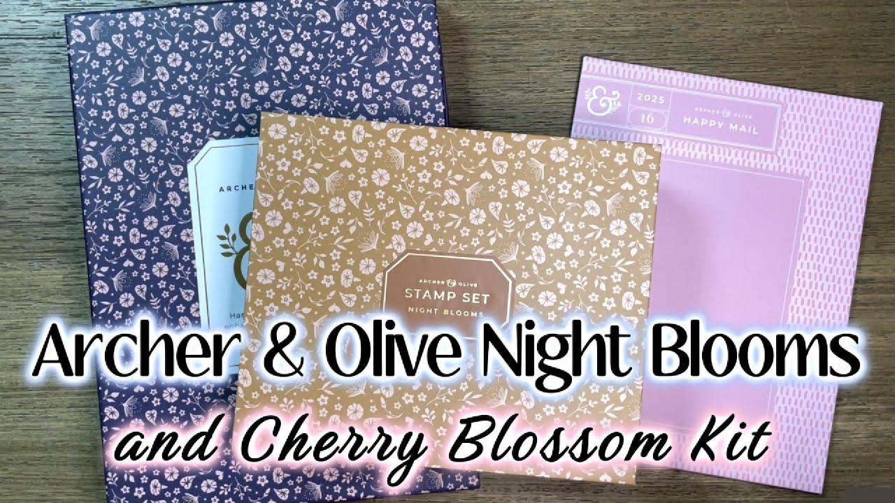 🪻🌸 Archer & Olive Night Blooms & Cherry Blossom Kit Unboxing  🌸🪻