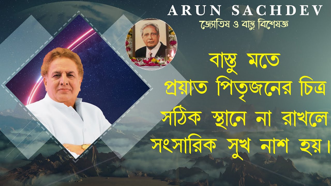 প্রয়াত পিতৃজনের চিত্র ঘরে সঠিক স্থানে লাগাতে হয় !!!!!
