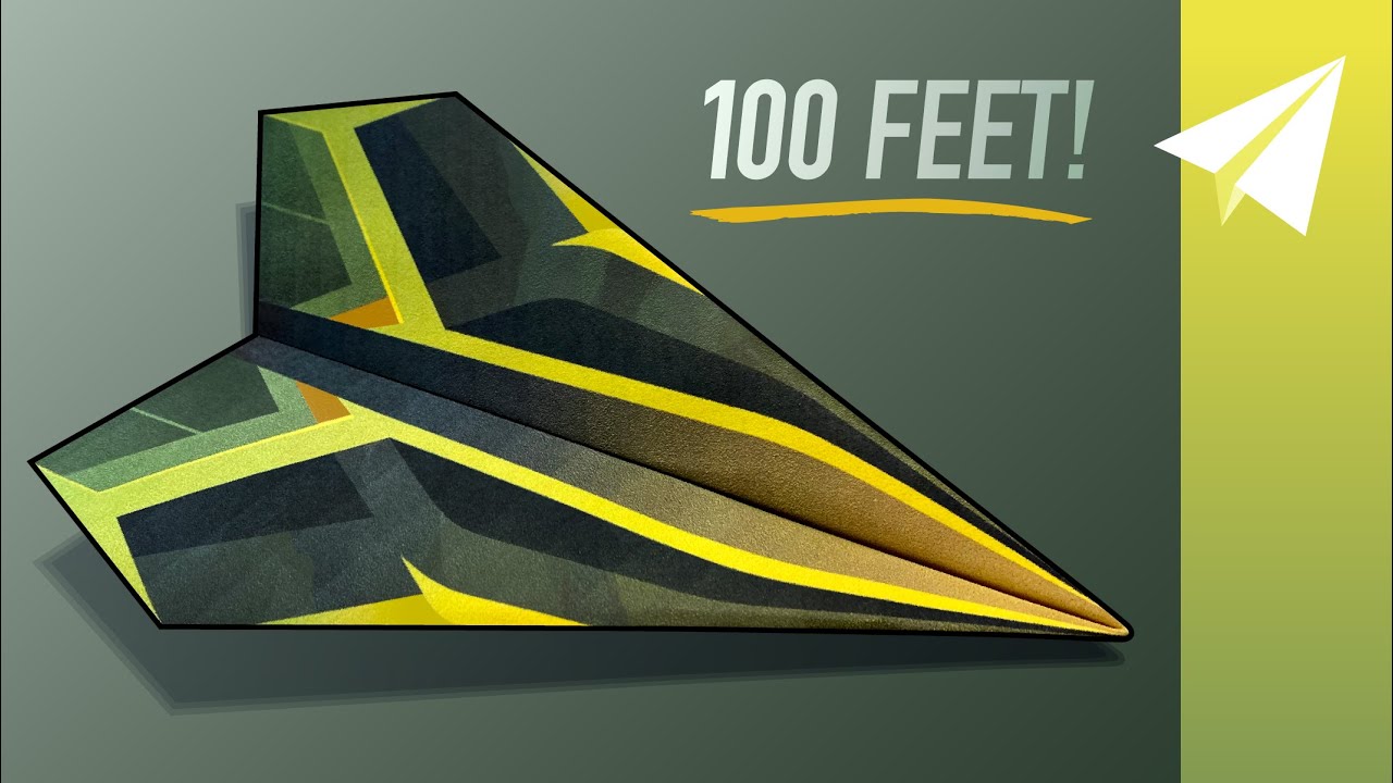 GREAT Paper Airplane that Flies FAR! How to Make Gremlin &mdash;&nbsp;Tutorial