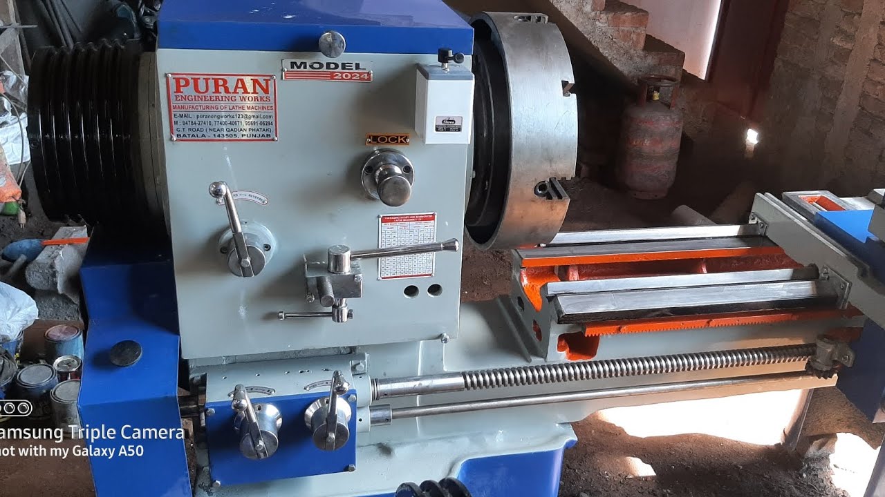 Big boor lathe machine batala manufacturering in puran engineering works.#machine #lathe #cnc #viral