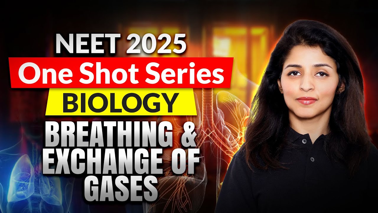 Complete Breathing & Exchange Of Gases in One Shot 🔥I Tina Ma'am I NEET 2025 I Motion NEET #biology