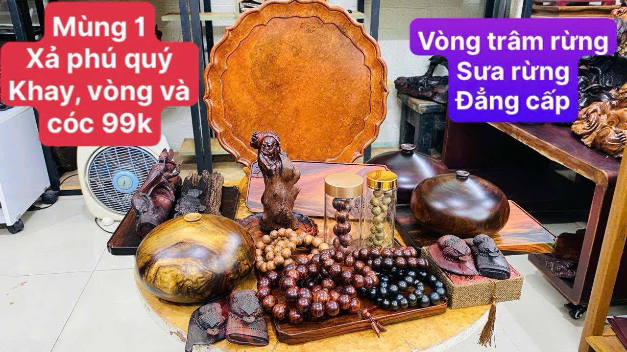 Mùng 1, Vòng trầm banh cam đỏ siêu đẳng cấp và Xả mạnh phú quý, khay, vòng… LH 0932170179