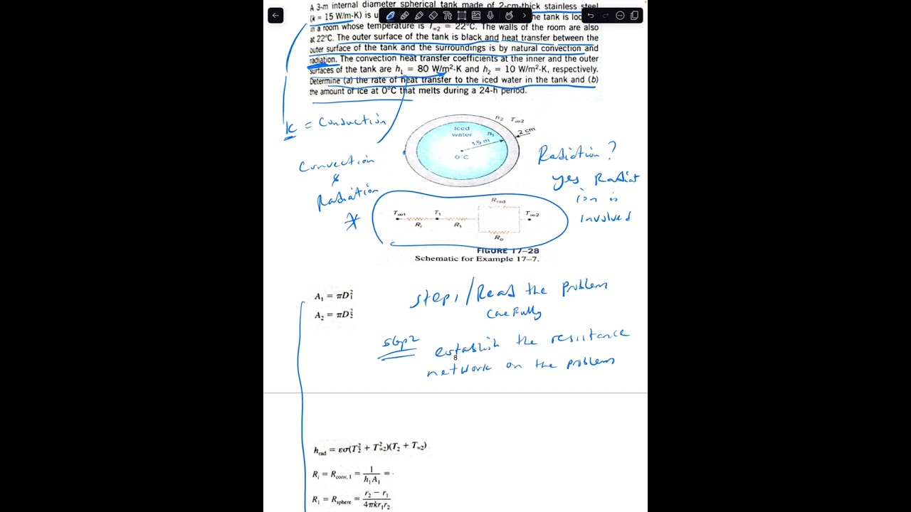Heat transfer to a spherical container part 1