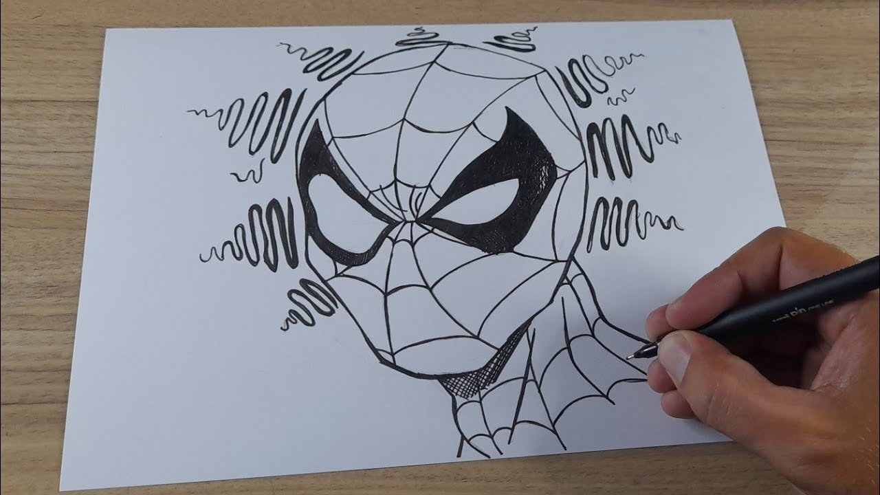 COMO DESENHAR O HOMEM ARANHA