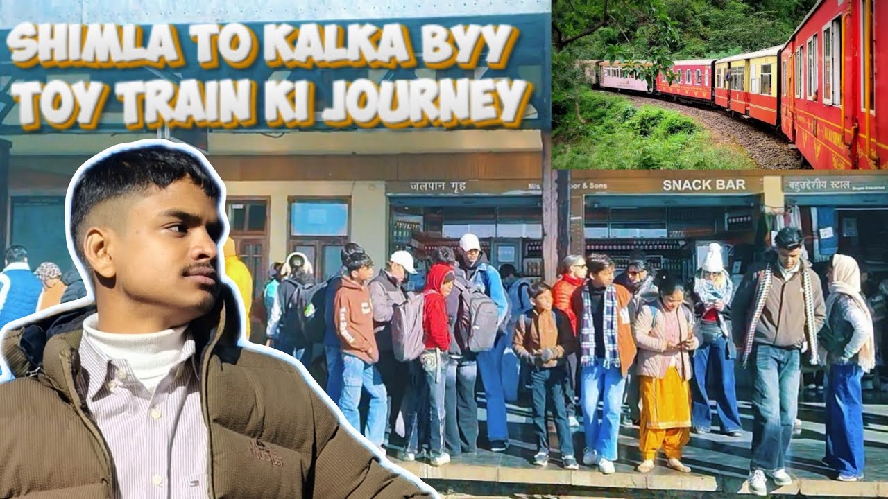 Shimla to Kalka byy toy train ki journey 🏞️🚉#sikuvlogcomedy 