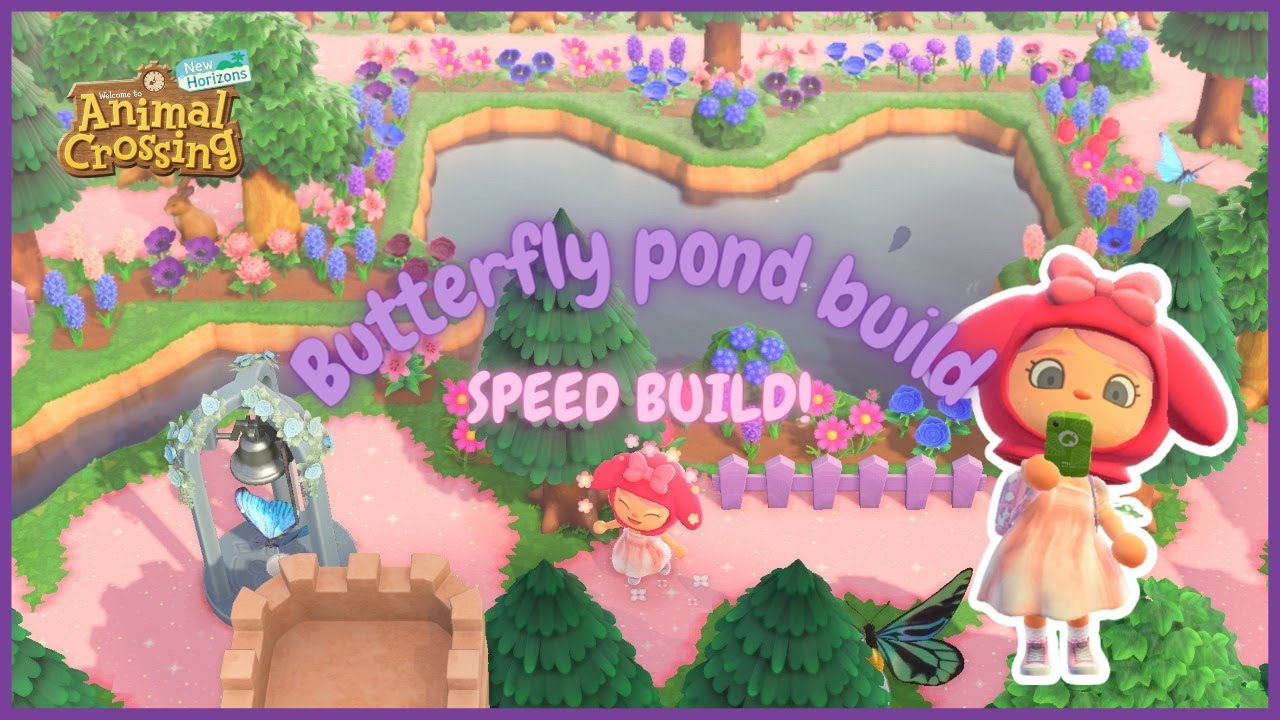 🦋 Butterfly pond - speed build - ANIMAL CROSSING NEW HORIZONS 🦋