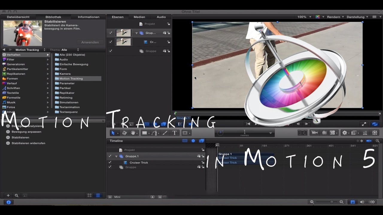Motion 5 Tutotial - Motion Tracking [Deutsch]