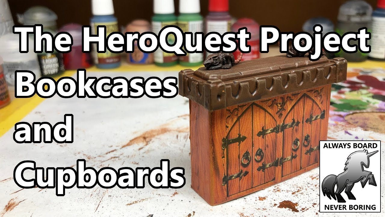 Repairing HeroQuest Cupboards & Bookcases | Dungeon Furniture | HeroQuest Restoration Project
