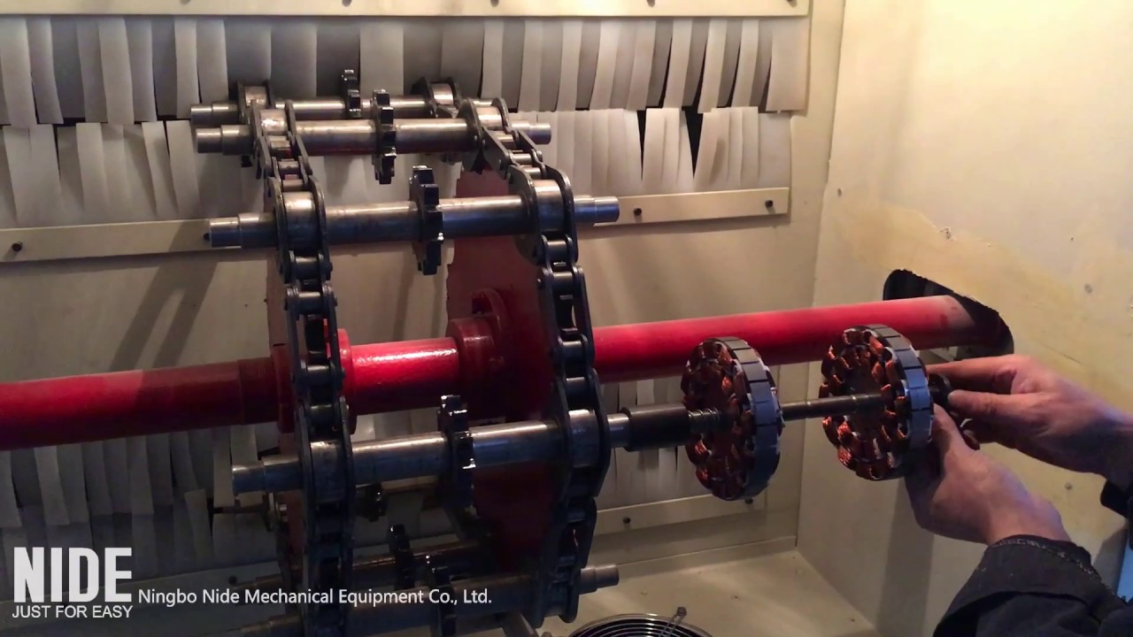Ceiling fan Stator rolling and dipoing impregnation varnish machine