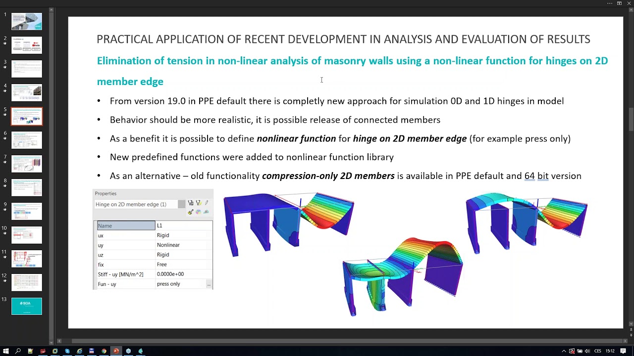 [EN] SCIA Engineer - Recent development in analysis and evaluation of results