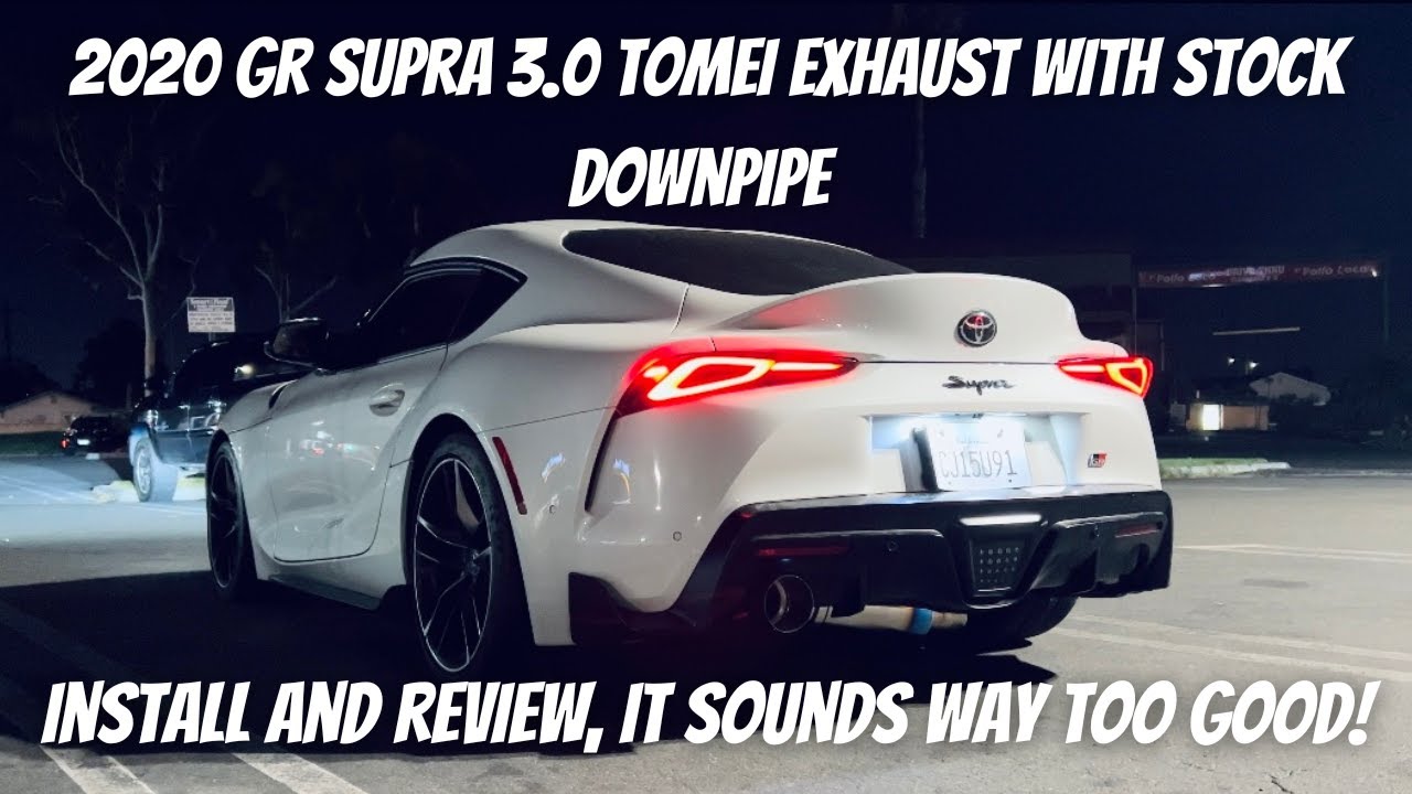 Установка выхлопной системы Tomei на мою Supra GR 3.0 2020 года