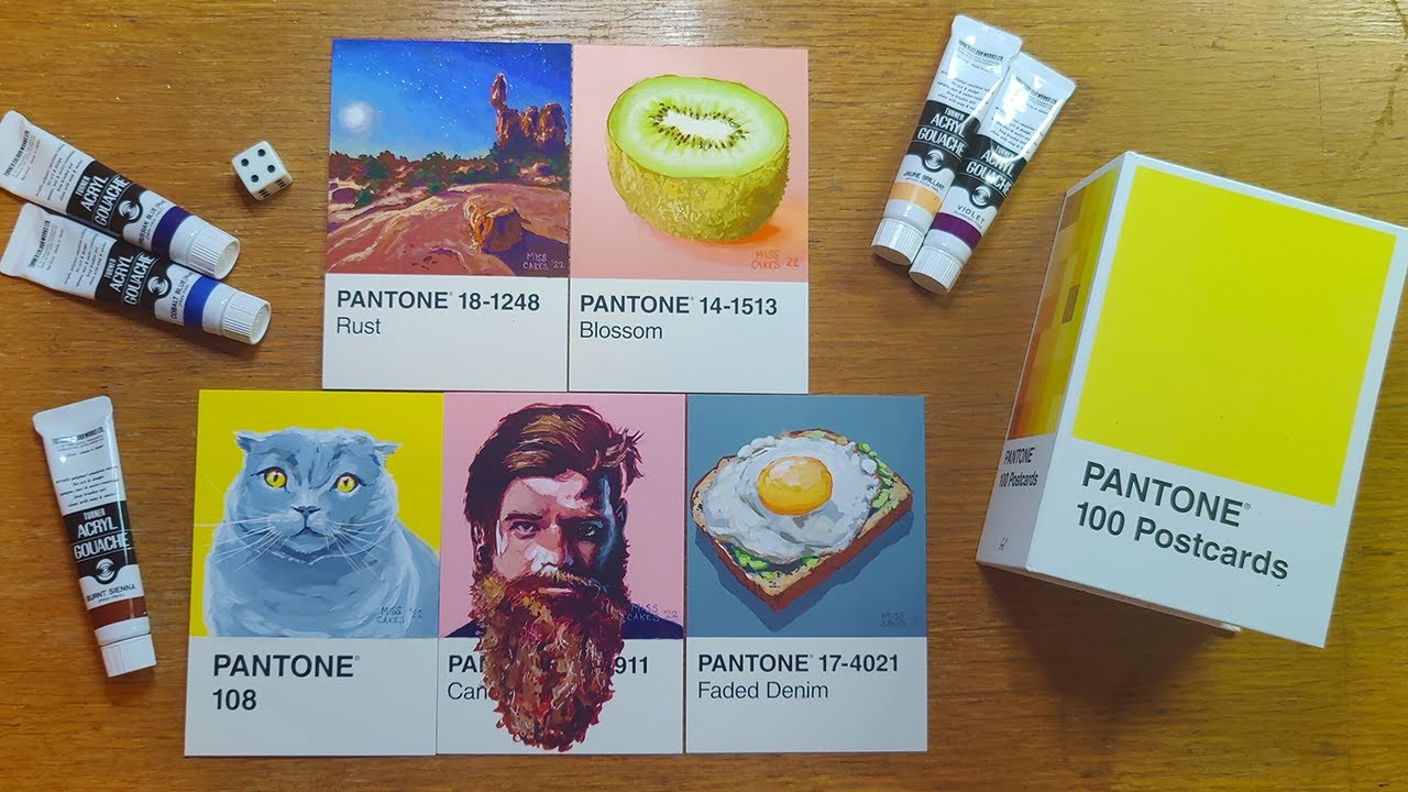 Pantone Postcard Painting Challenge 11-15