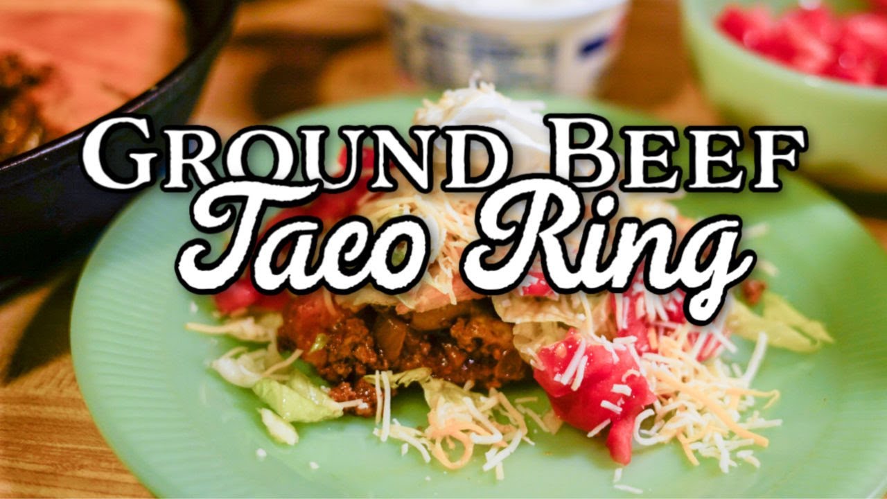 Taco Night Touchdown! : Ground Beef Taco Ring Recipe