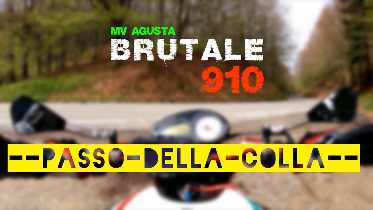 On board - Mv Agusta Brutale 910 - PASSO della COLLA - 4K @30ps +Horizon Leveling